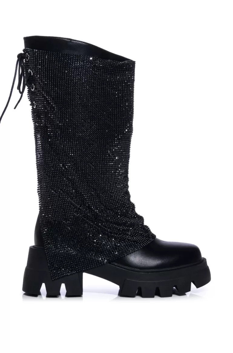Women AZALEA WANG Bloomfield- Chainmail Pu Boot