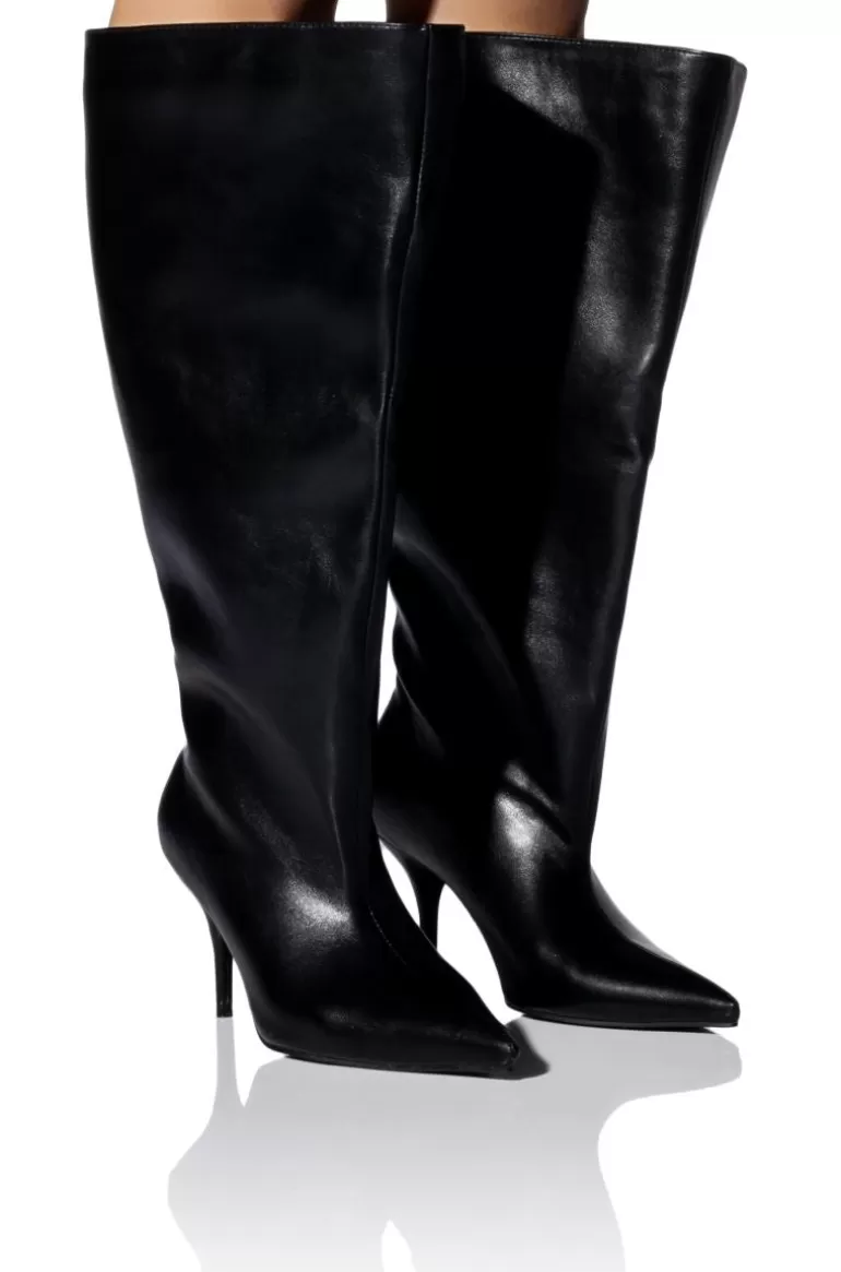 Women AZALEA WANG Brighten- Oversized Knee High Stiletto Boot