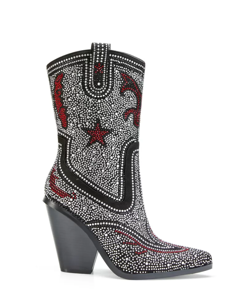 Women AZALEA WANG Catte Star Western Bootie