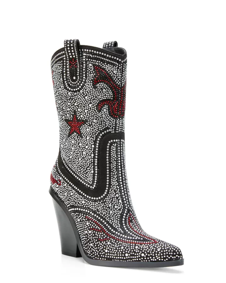 Women AZALEA WANG Catte Star Western Bootie