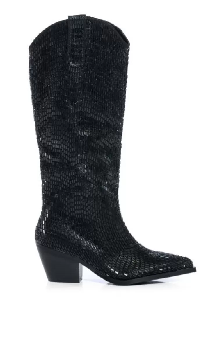 Women AZALEA WANG Driven- Jeweled Western Boot