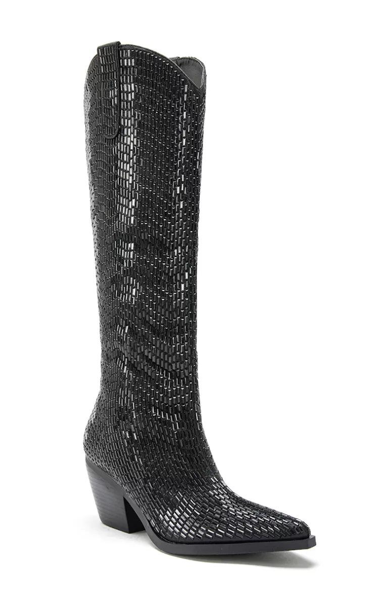 Women AZALEA WANG Driven- Jeweled Western Boot