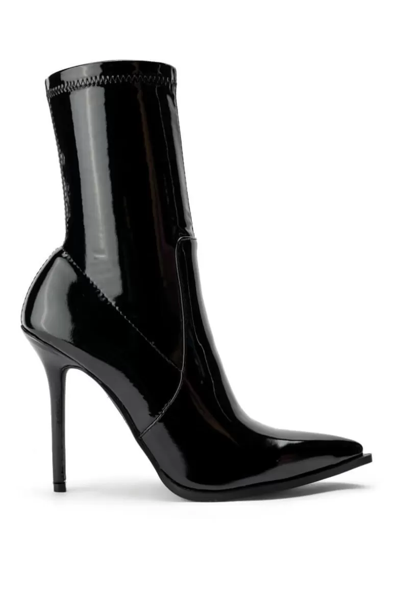 Women AZALEA WANG Isabella- Patent Stiletto Bootie
