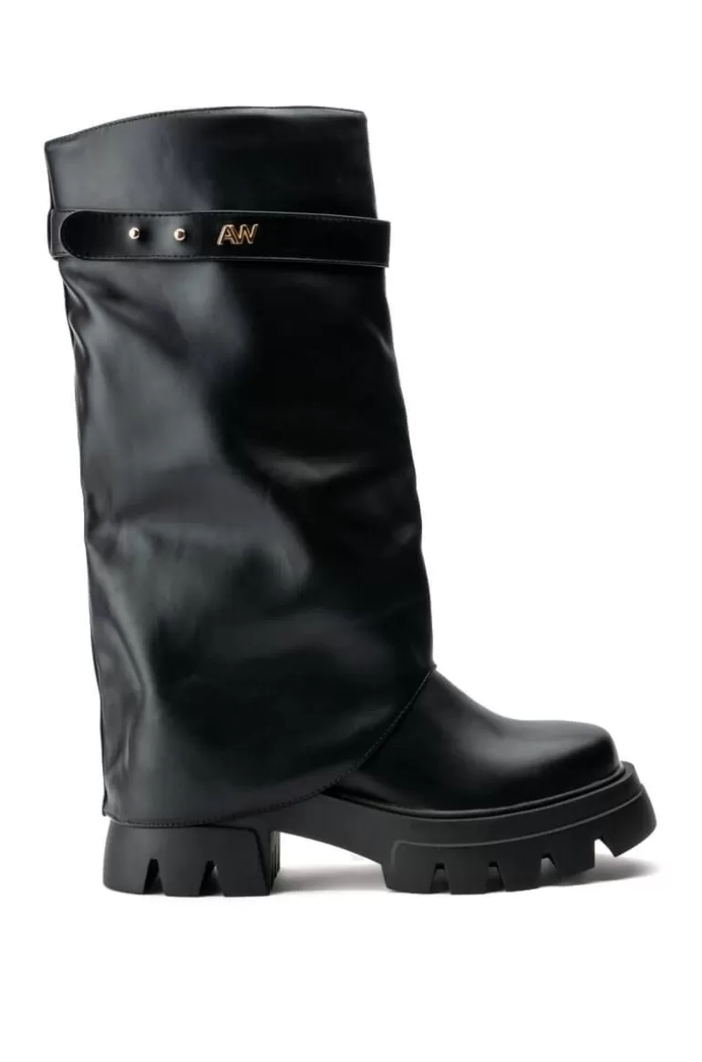 Women AZALEA WANG Jet- Covered Knee High Boot