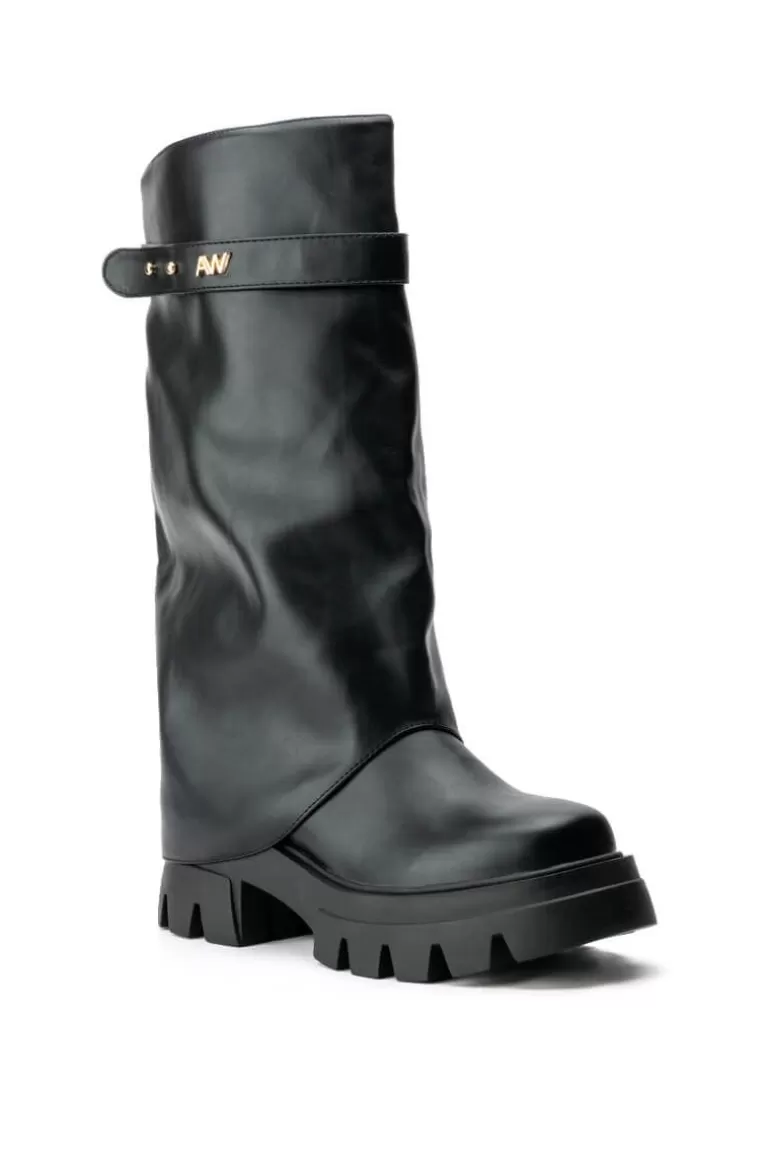 Women AZALEA WANG Jet- Covered Knee High Boot