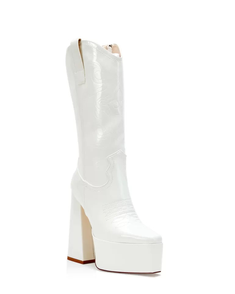 Women AZALEA WANG Kacey- Platform Western Boot