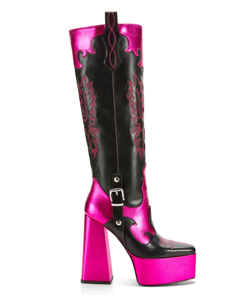 Women AZALEA WANG Lilianna- Platform Western Boot