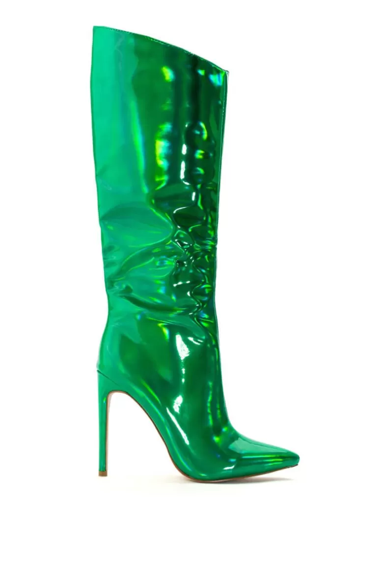 Women AZALEA WANG Nova- Holographic Stiletto Boot