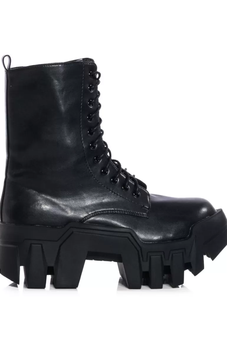 Women AZALEA WANG Olympia- Chunky Lace Up Bootie