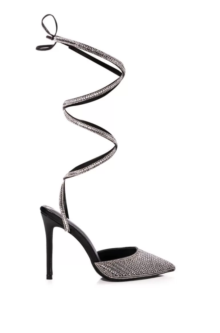 Women AZALEA WANG Riss- Crystal Ankle Wrap Pump