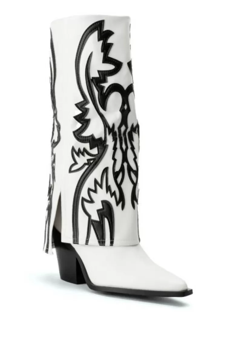 Women AZALEA WANG Simply- Black Western Boot